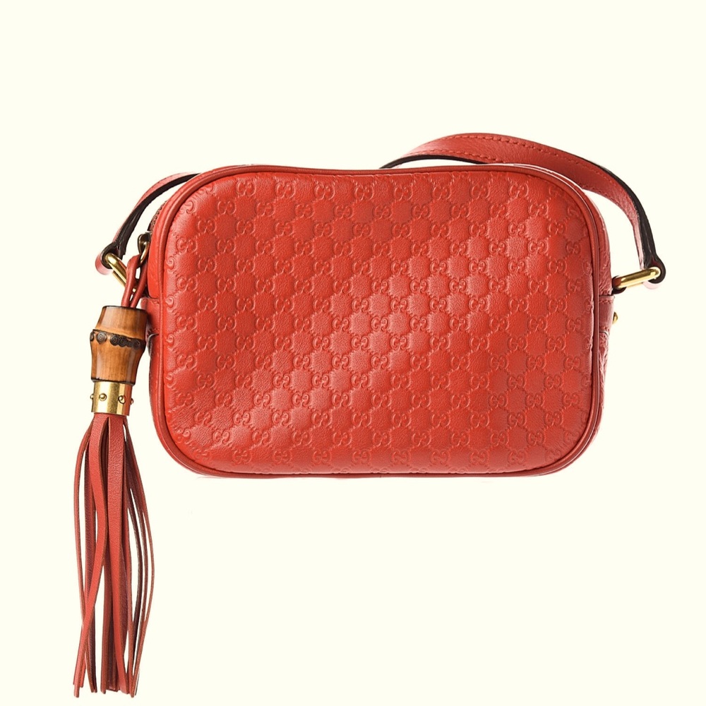 GUCCI Microguccissima Sunshine Disco Crossbody Handbag